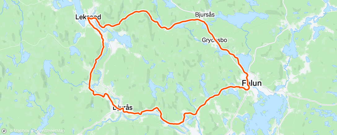 Map of the activity, Morning Ride