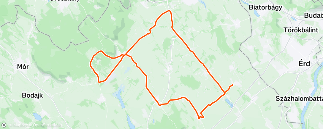 Map of the activity, Gánt | Tempo/Endurance