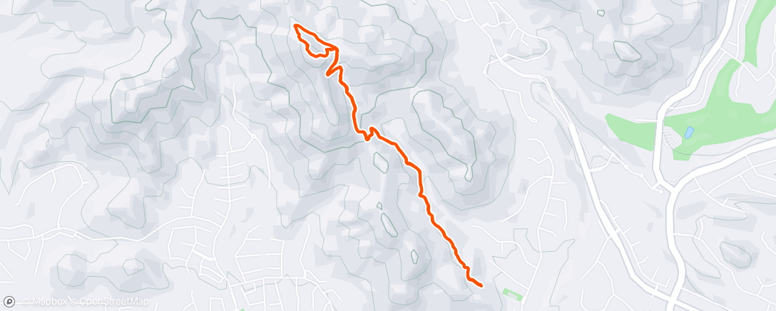 Mappa dell'attività Sunrise. Last hike of the year