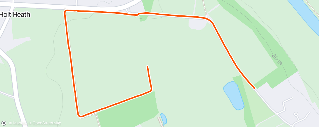 Map of the activity, Afternoon Walk