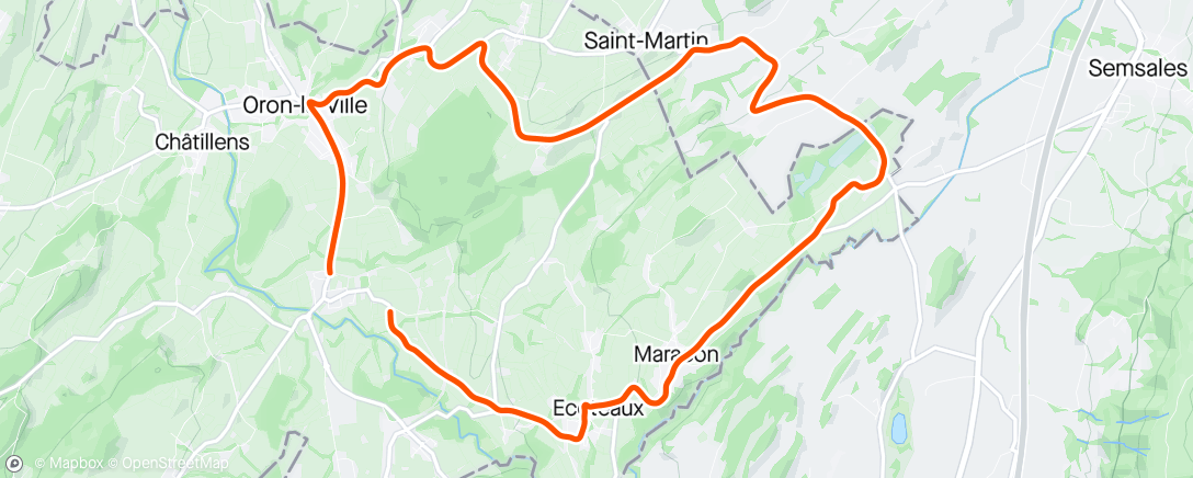 Mapa de la actividad (Afternoon Ride)
