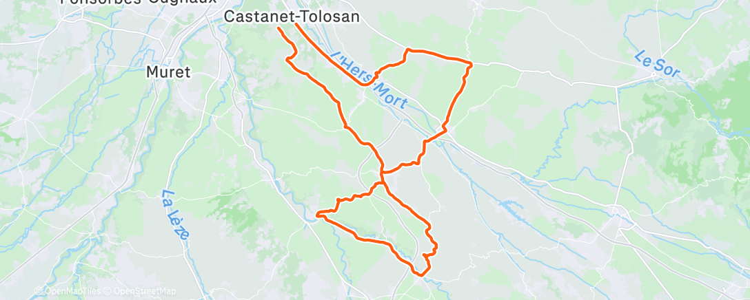 Map of the activity, Humidité 100% Visibilité 30%