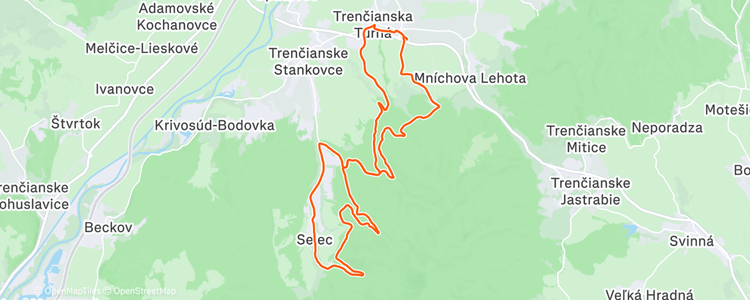 Map of the activity, No nevyuži dobré snehové podmienky. 🚴