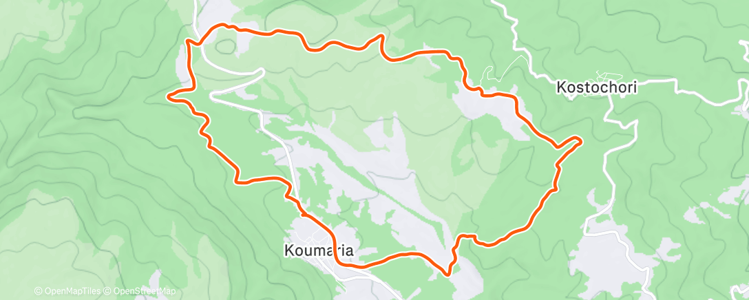 Map of the activity, Group ride