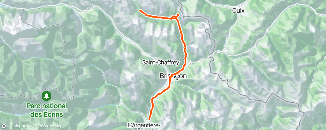 Map of the activity, Cime de Laval / Col de l’Echelle