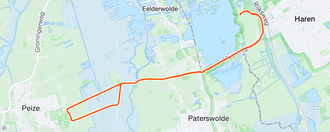 Map of the activity, Morning Run