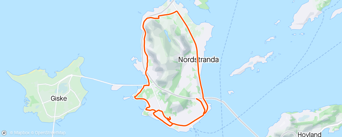 アクティビティ「En solo runde rund øya」の地図