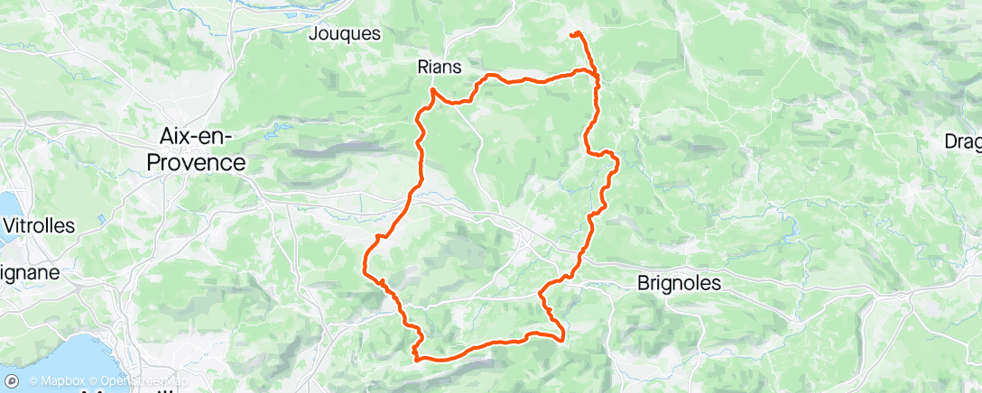 Mapa da atividade, Ride bien sympathique pour accompagner Jp dans sa prépa de Paris Nice cyclo
