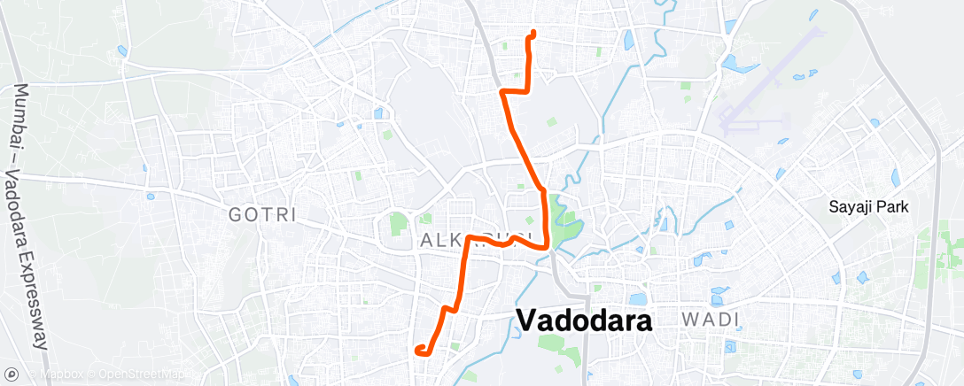 Map of the activity, Afternoon Ride