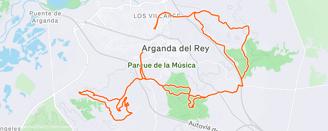 Карта физической активности (Bicicleta de montaña matutina)