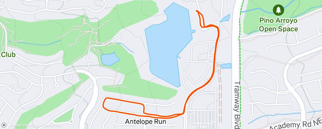 Map of the activity, Morning Walk