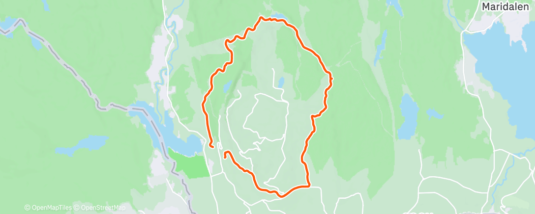 Map of the activity, Morning Walk