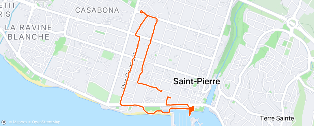 Mapa da atividade, Po Saint Pierre