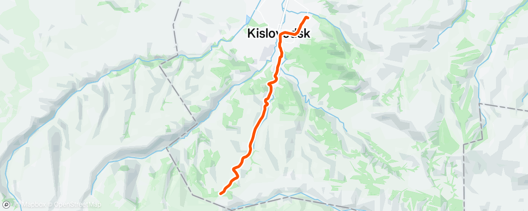 Map of the activity, Morning Run