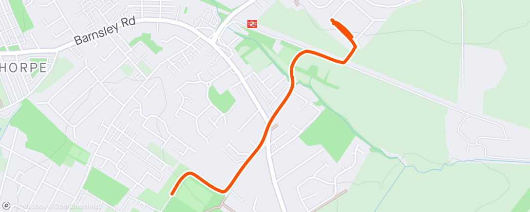 Map of the activity, Run home from parkrun🏃‍♀️