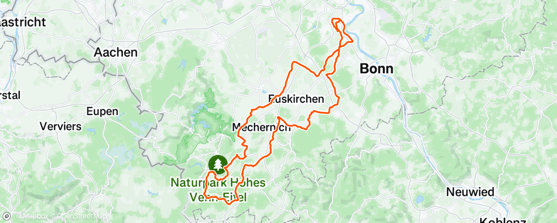 Map of the activity, zur Musikkapelle nach Marmagen