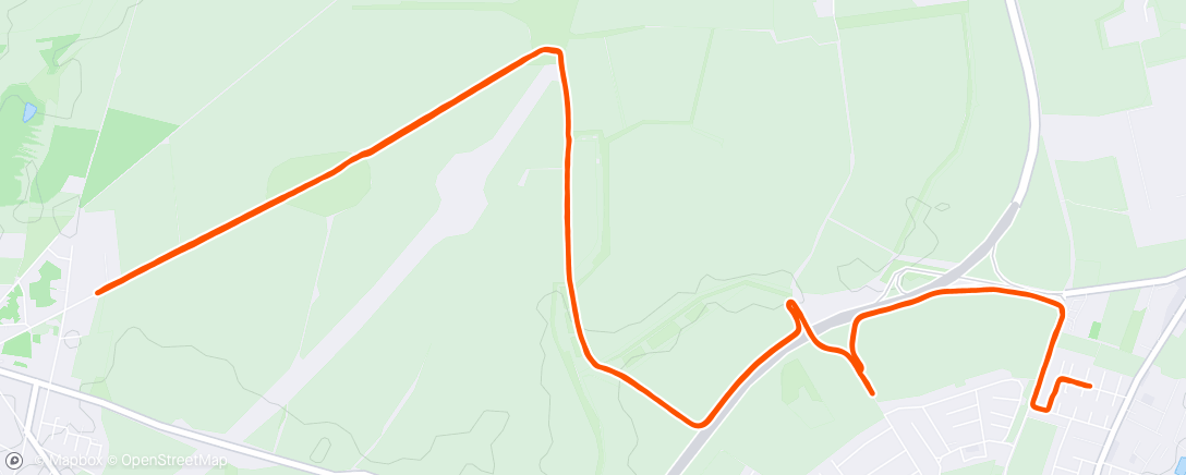 Map of the activity, Lauf am Abend