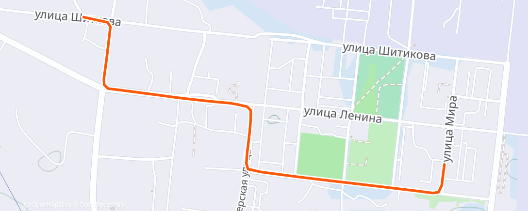 Карта физической активности (Afternoon Ride)