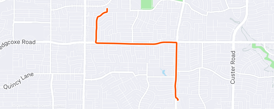 Map of the activity, Morning Ride