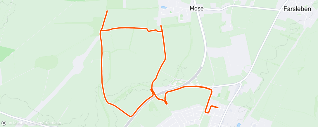 Map of the activity, Lauf am Morgen