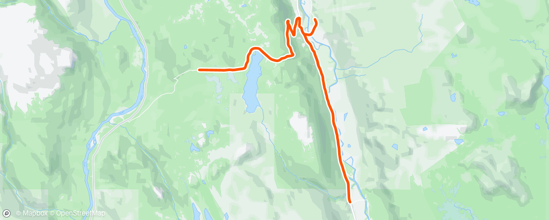 Map of the activity, Hanestadkjølen fra Rendalssida