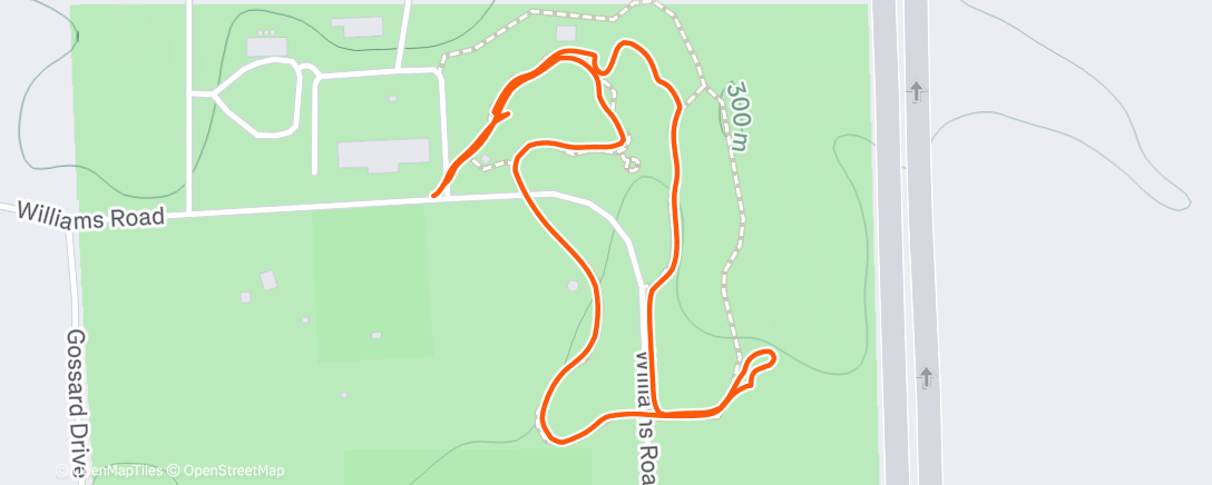 Map of the activity, Morning Hike