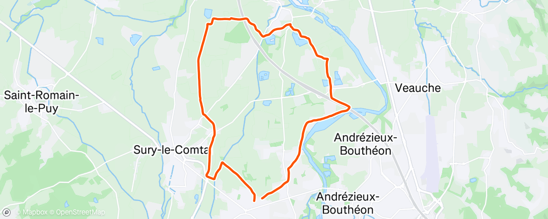 Map of the activity, Les lieux Foreziennes, Bonson