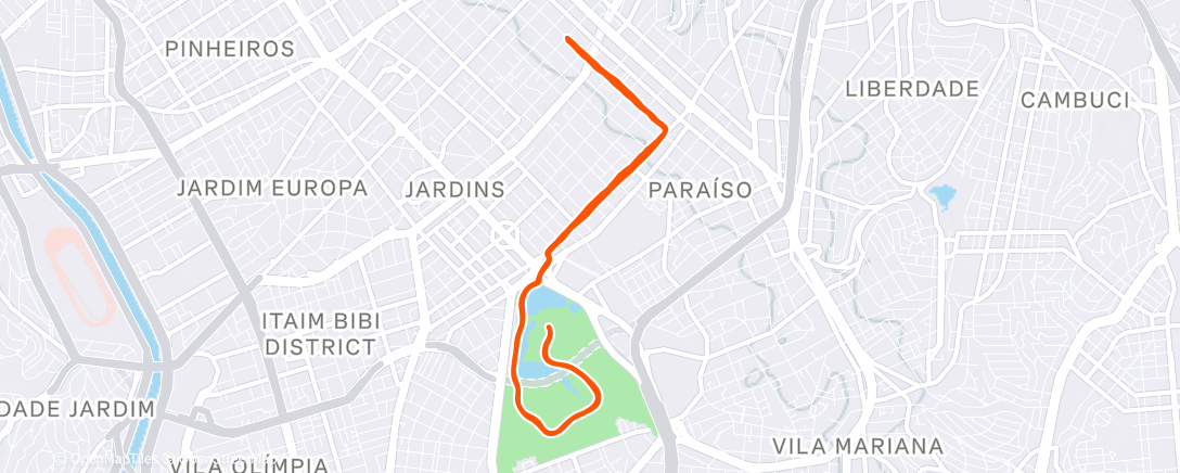 Карта физической активности (Morning Run)