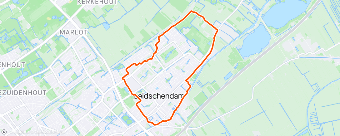 Map of the activity, Rondje Leidschendam