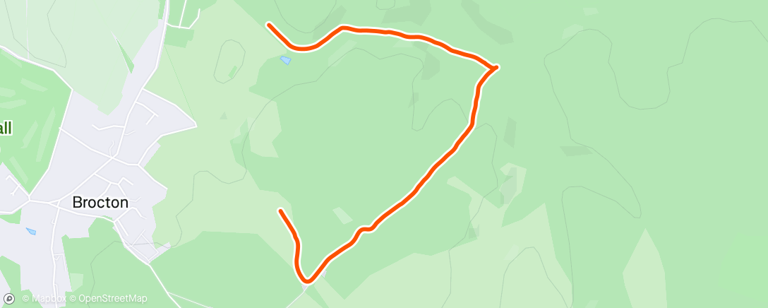 Map of the activity, Afternoon Walk