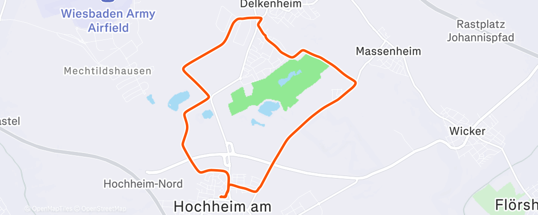 Map of the activity, Mit der der Mama ins Gym