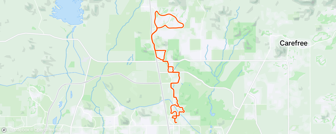 Map of the activity, Morning Ride