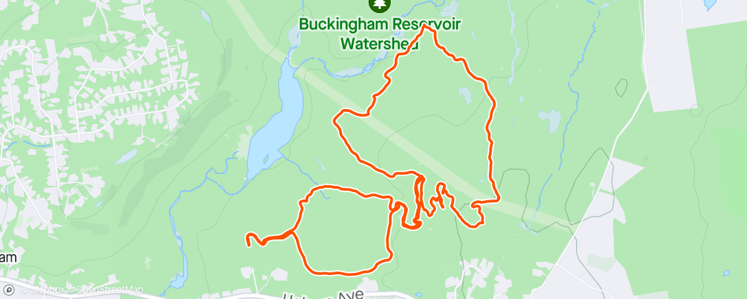 Map of the activity, Case Mountain