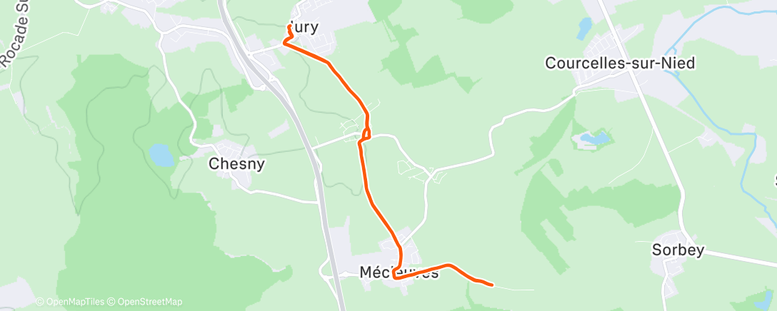 Map of the activity, Footing