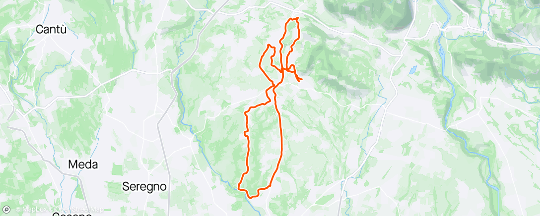 Map of the activity, Lunedì