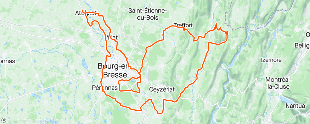 Map of the activity, Endurance et Force avec le Beauuuf
