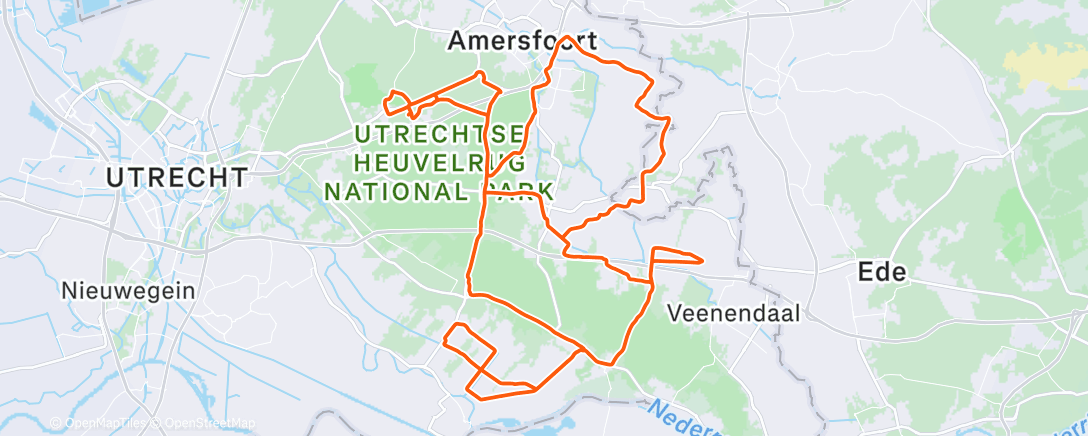 Map of the activity, De geföhnde derailleur weer succesvol