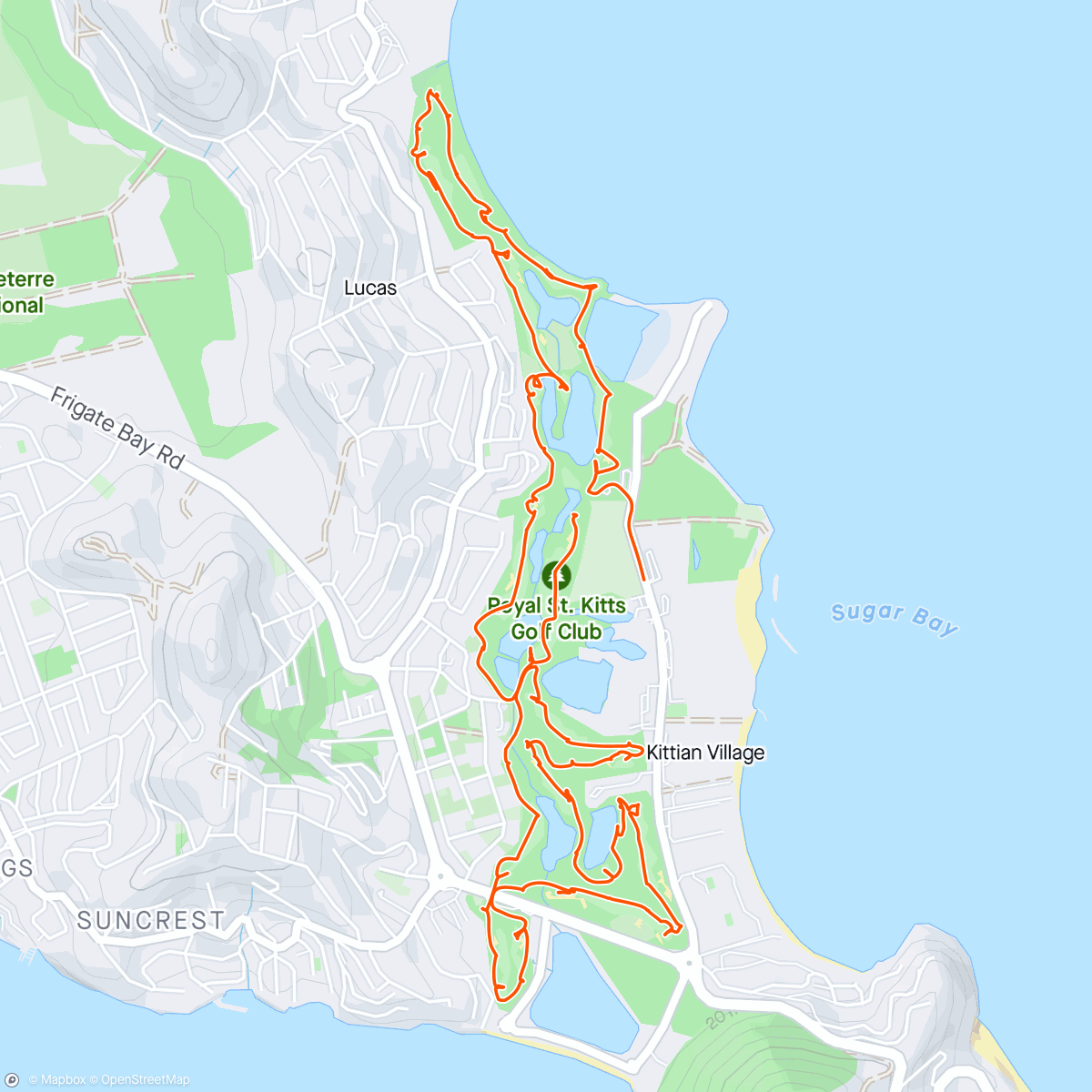 Mapa de la actividad, Afternoon Golf