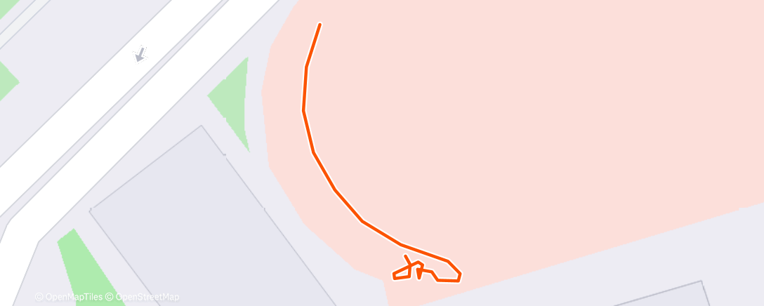 Map of the activity, Carrera de mañana