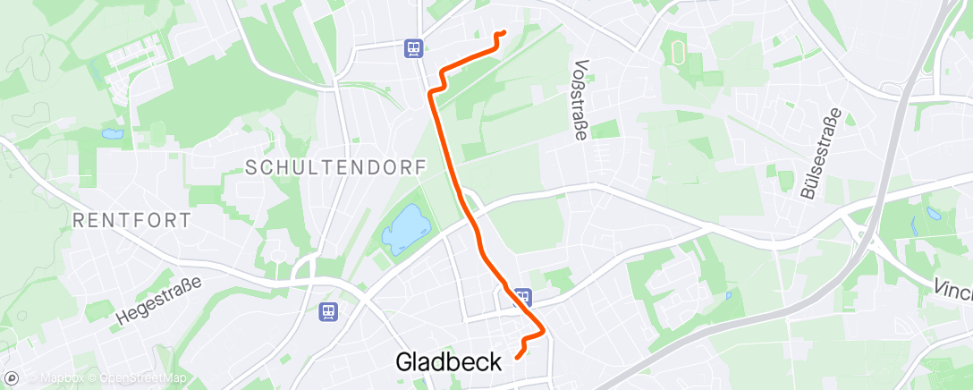 Map of the activity, Gladbeck