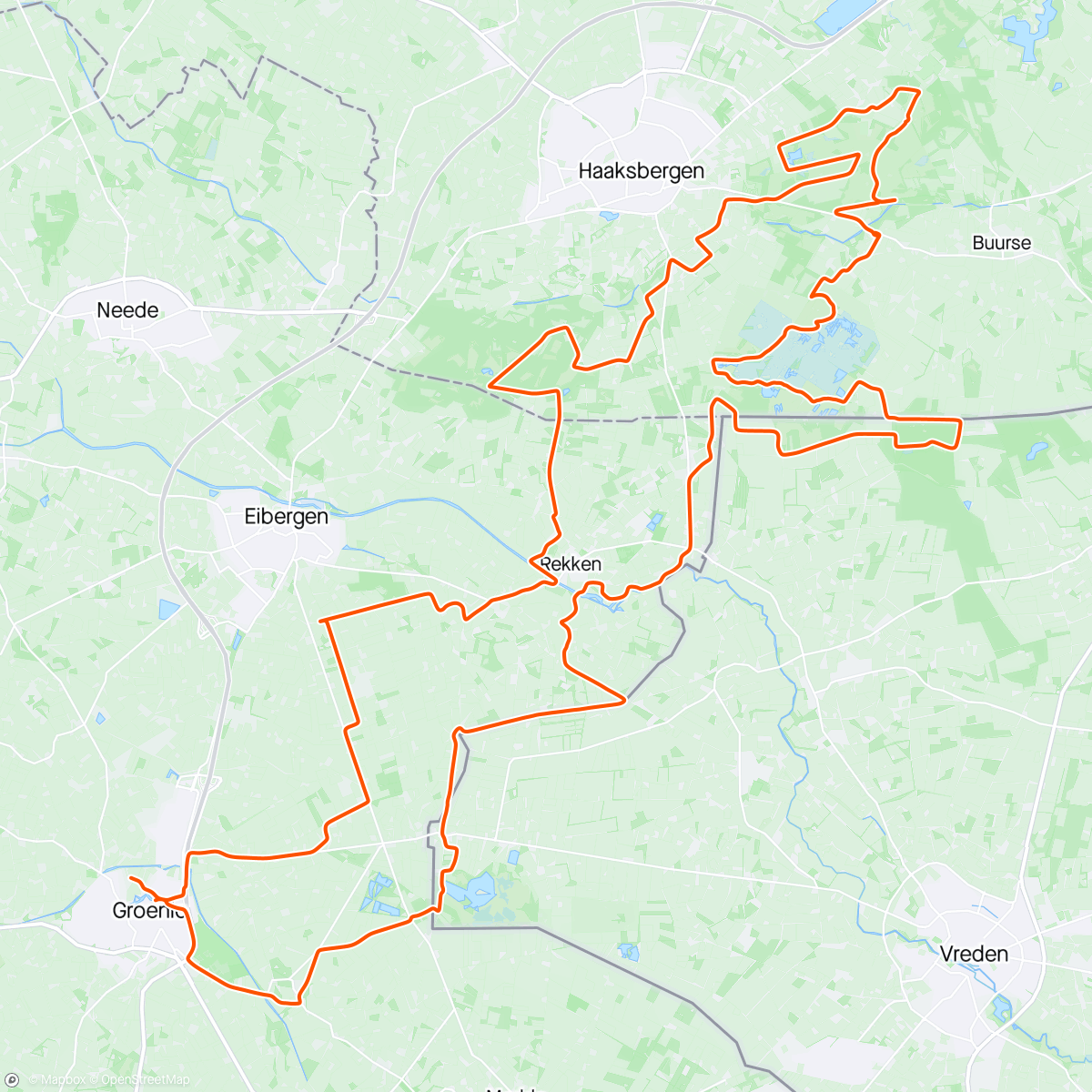 Map of the activity, Haaksbergerveen