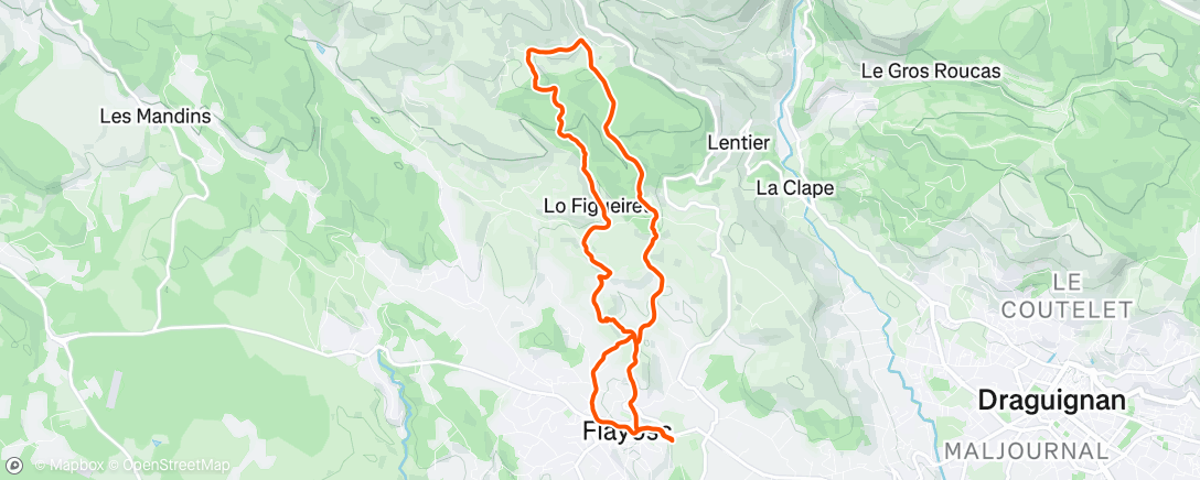 Map of the activity, La foulée Flayoscaise