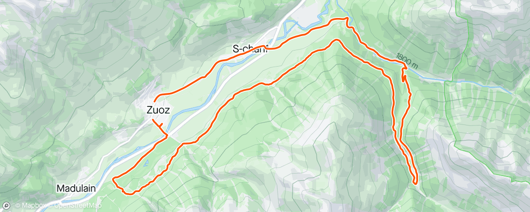 Map of the activity, MTB ride with Mr. Bond 😅…. new trail