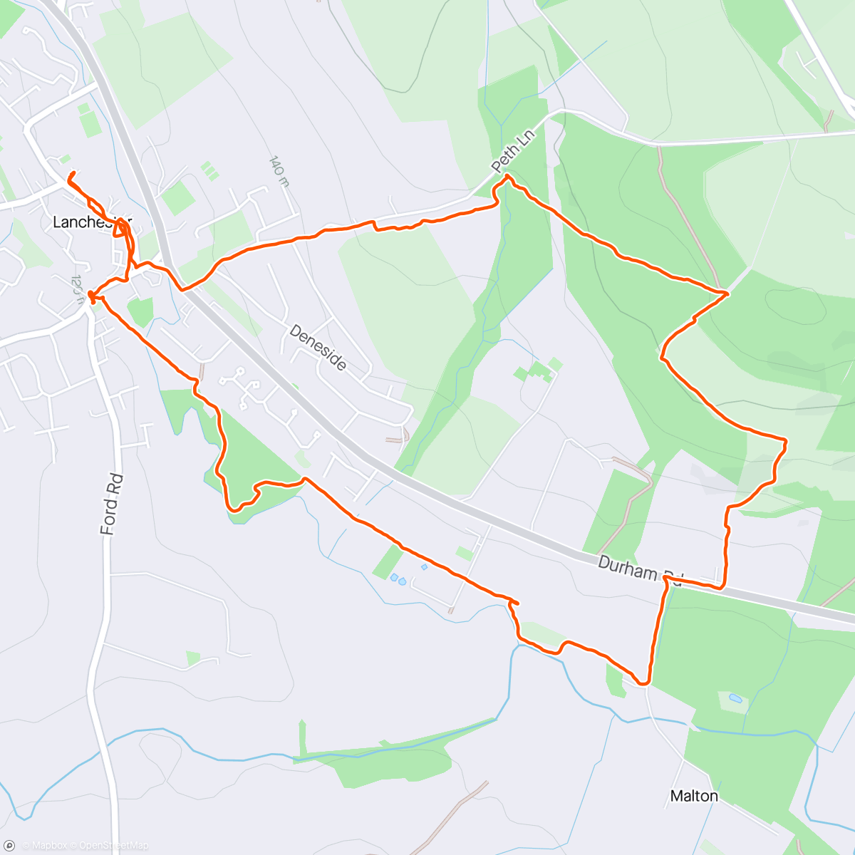 Map of the activity, Edges of Lanchester