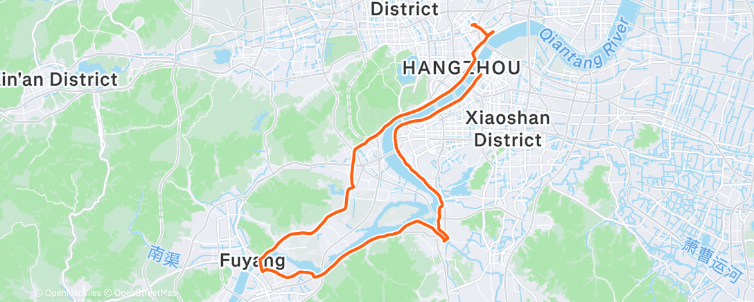 Map of the activity, 三江两岸，自我训练