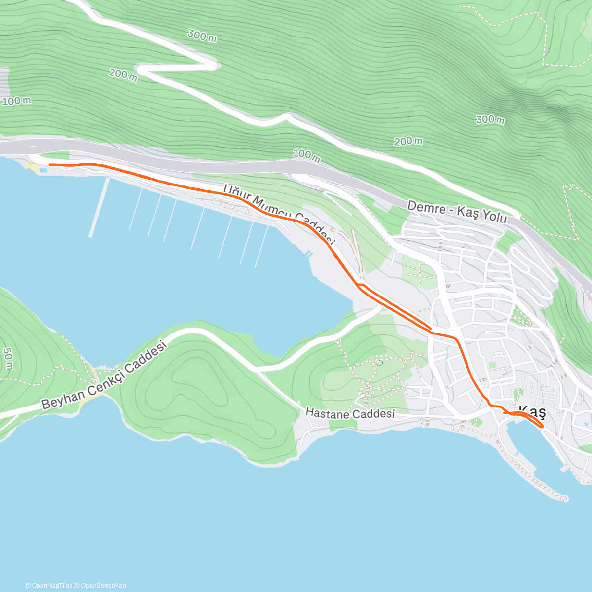 Map of the activity, Kas 🇹🇷