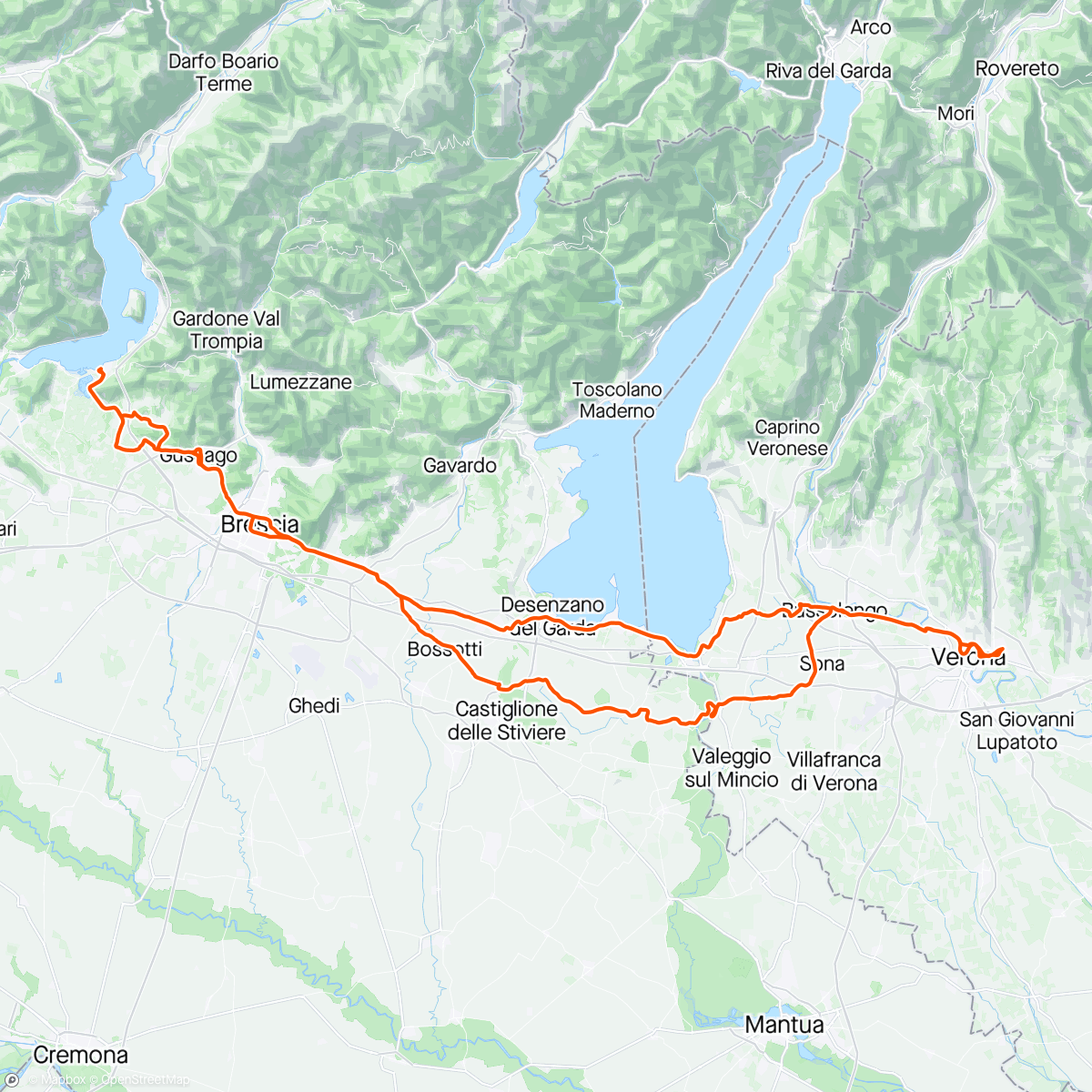 Map of the activity, Lago d’Iseo toccata e fuga