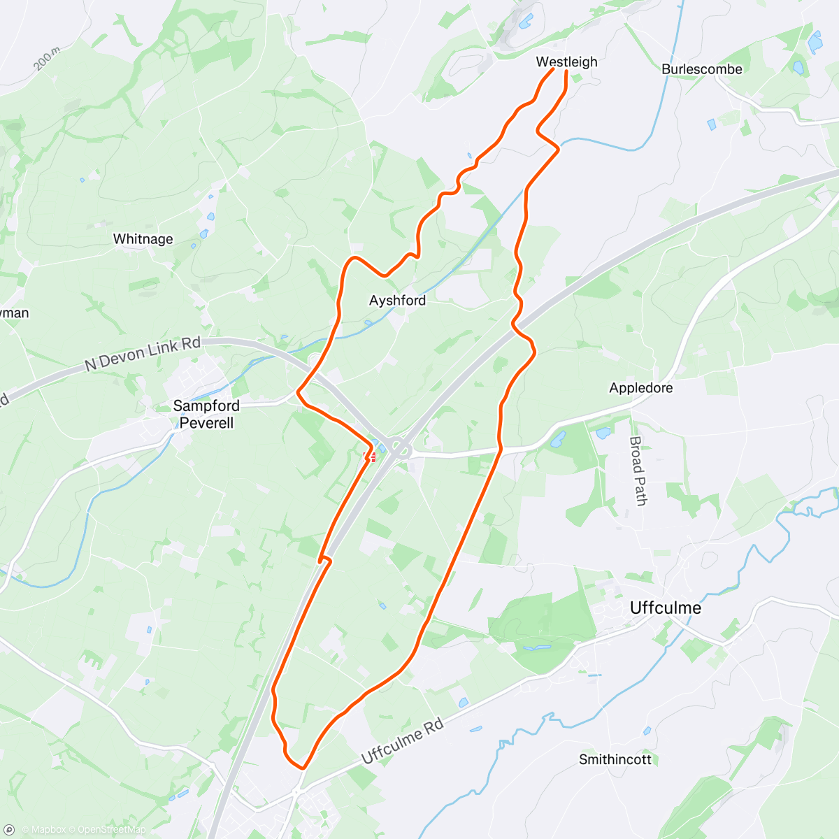 Map of the activity, Up All Night Run