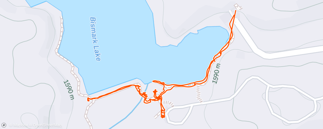 Map of the activity, Morning Hike