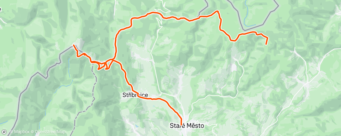 Map of the activity, Morning Walk
